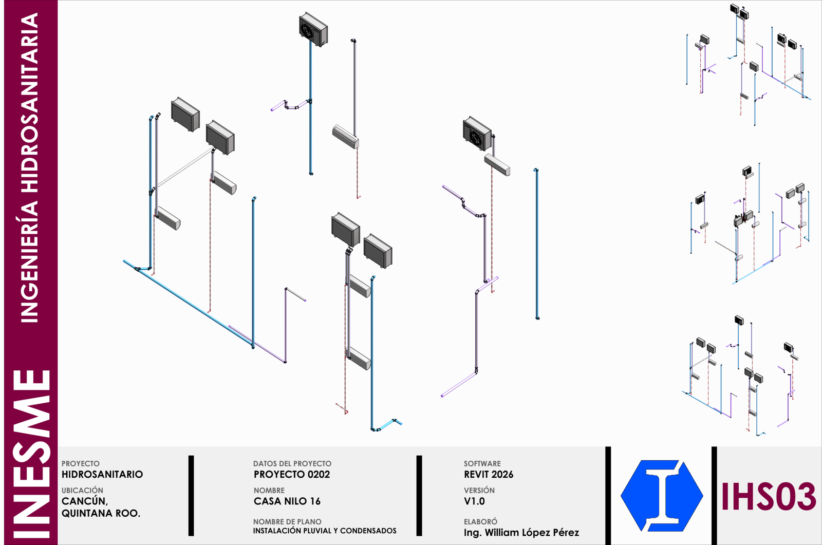 IHS03 - INSTALACIÓN PLUVIAL Y CONDENSADOS
